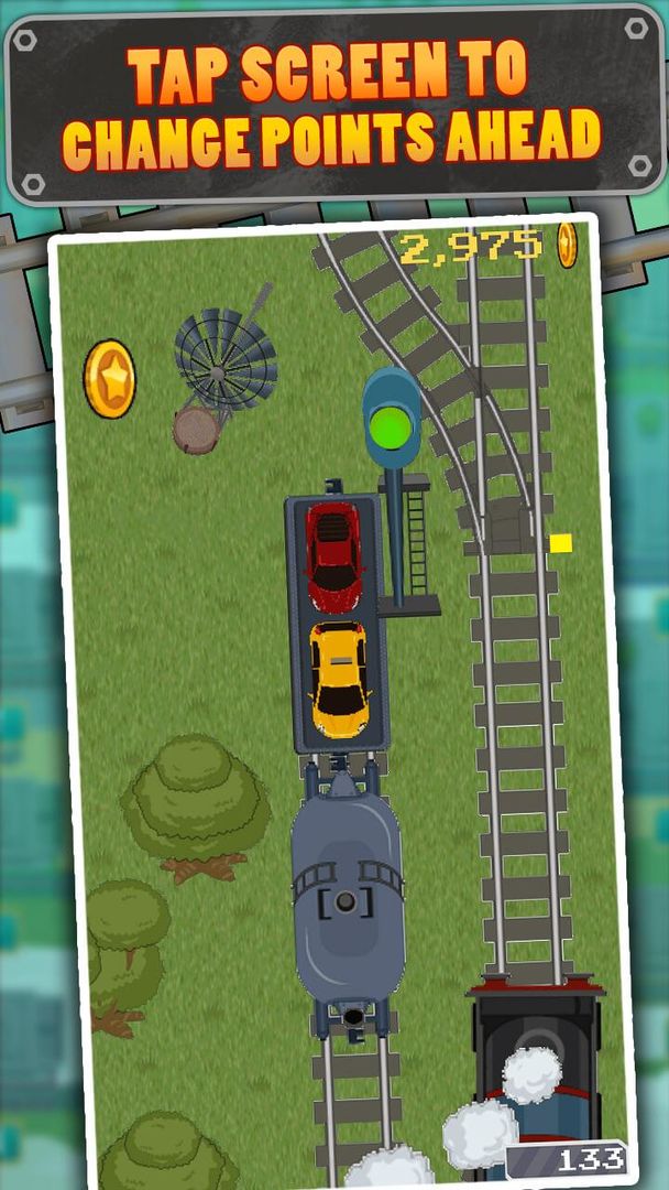 Screenshot of Loco Run: Train Arcade Game