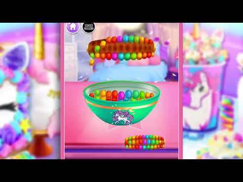 Screenshot dari video Rainbow Unicorn Foods & Desser