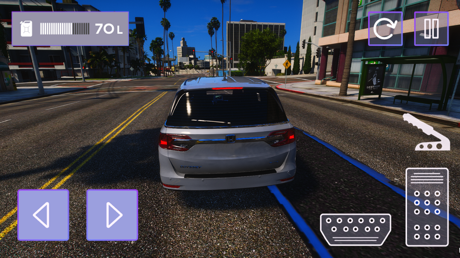 Captura de Tela do Jogo Honda Odyssey: Parking & Taxi