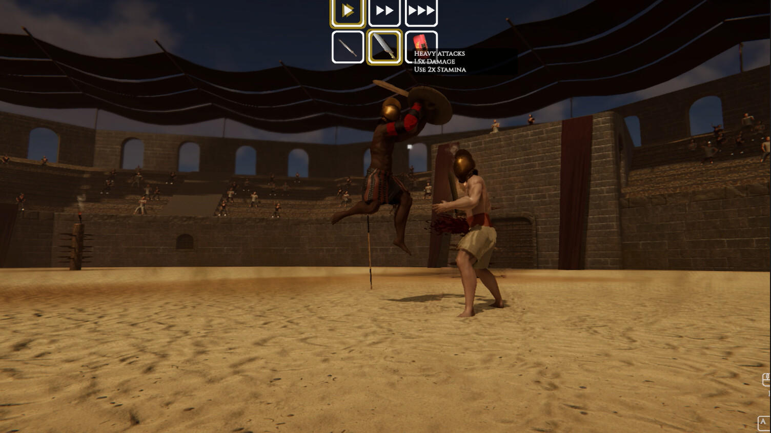 Screenshot 1 of CRIXUS- အခမဲ့ Gladiator ဘဝ 