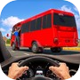 Icon of Mini Coach Bus Driving