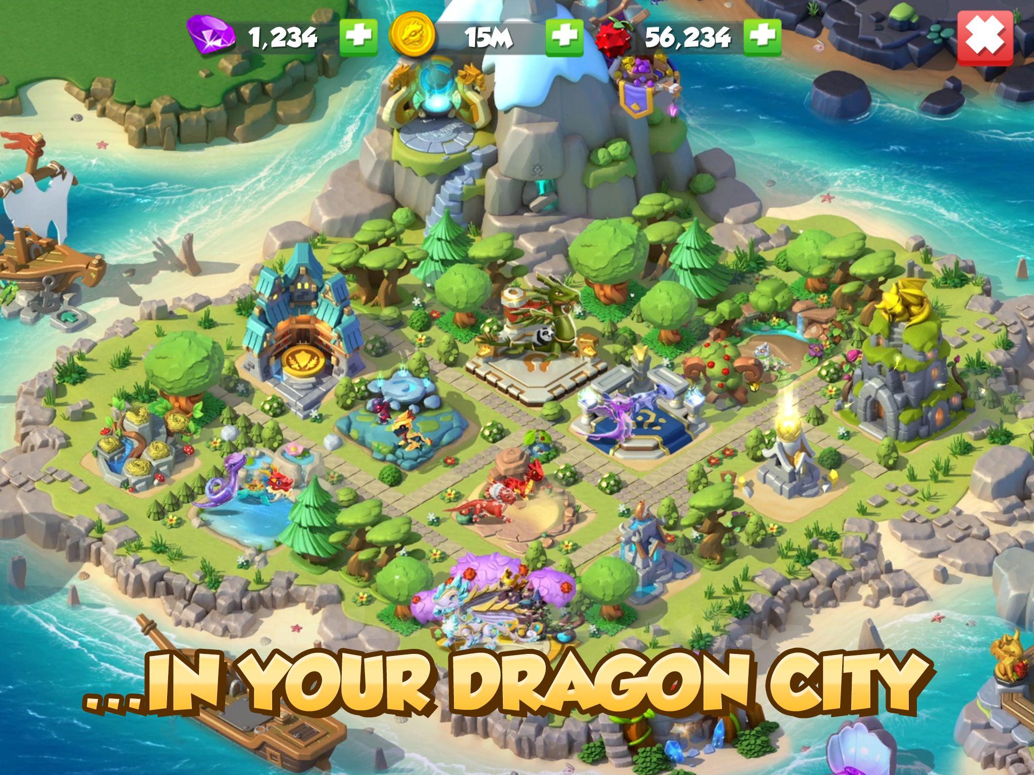 Cuplikan Layar Game Dragon Mania Legends