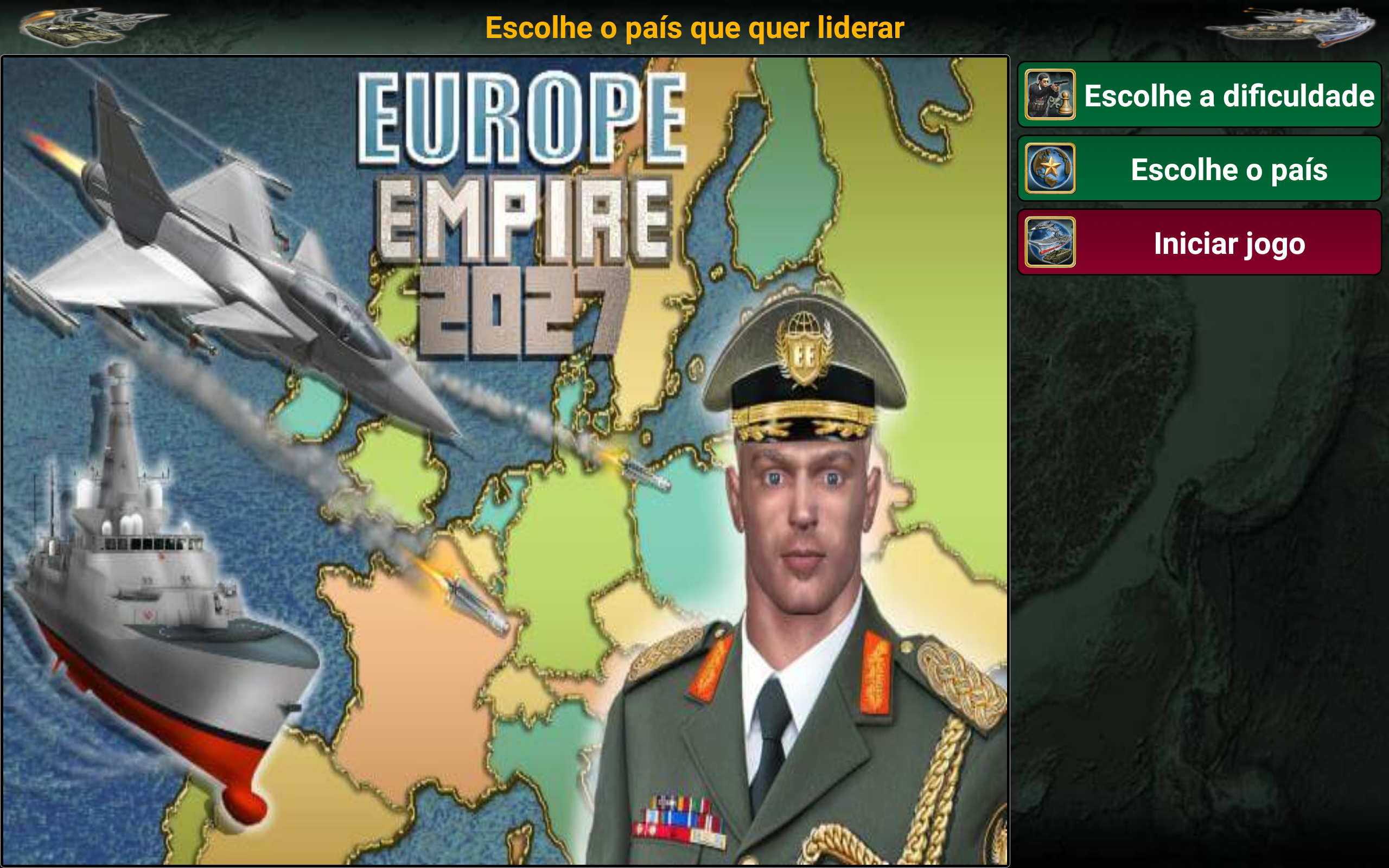 Captura de Tela do Jogo Império Europa