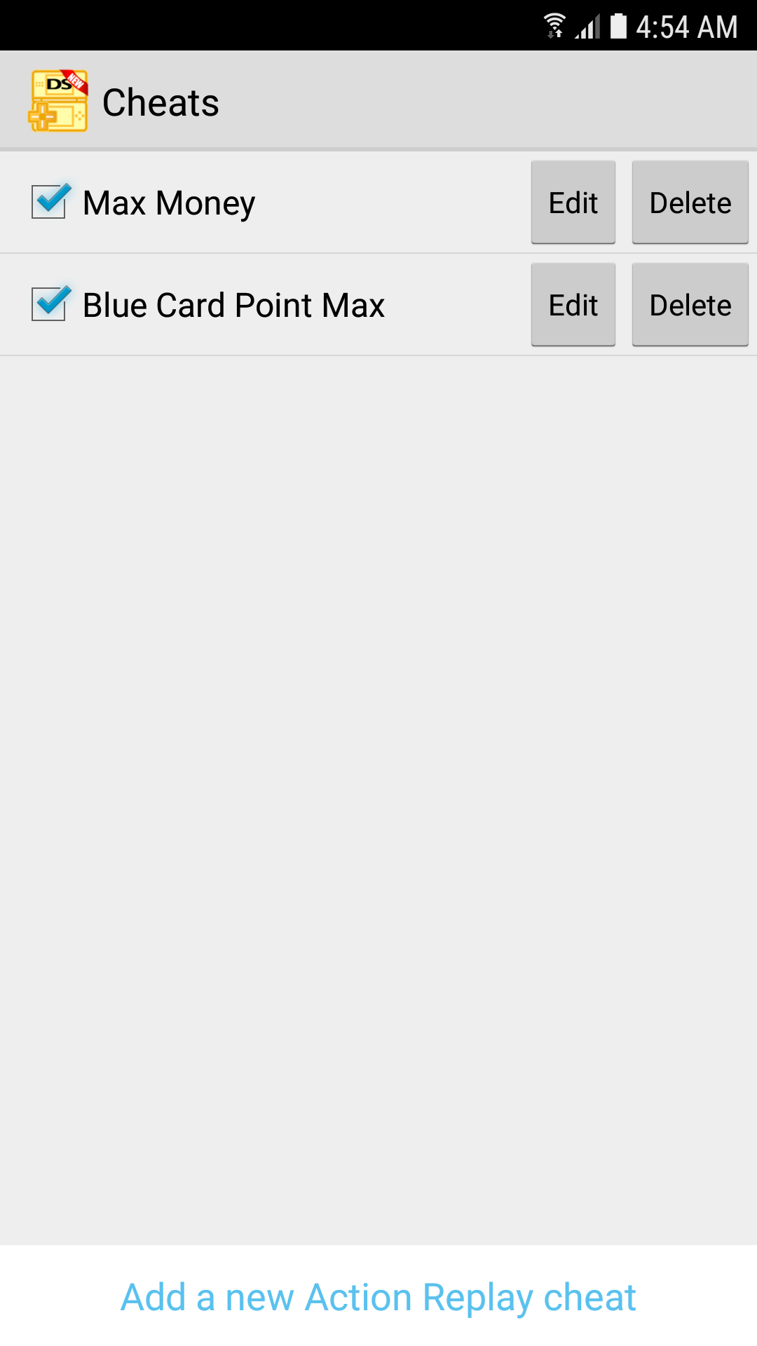 MegaNDS (NDS Emulator) Game Screenshot