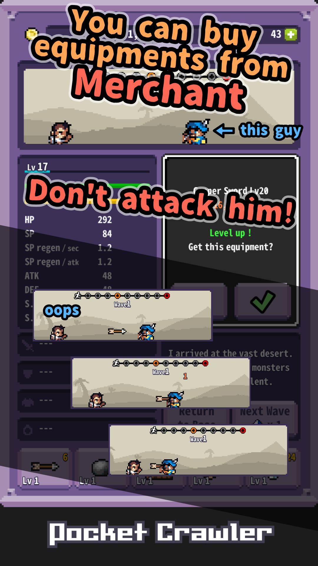 PocketCrawler Game Screenshot