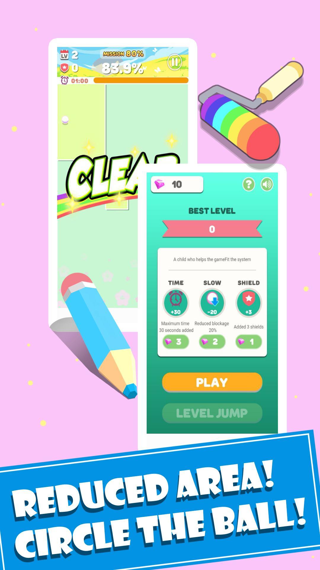 Painting Cut Game Screenshot