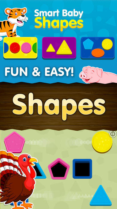 Shapes! Toddler Kids Games,Baby Boys Learning Free Game Screenshot