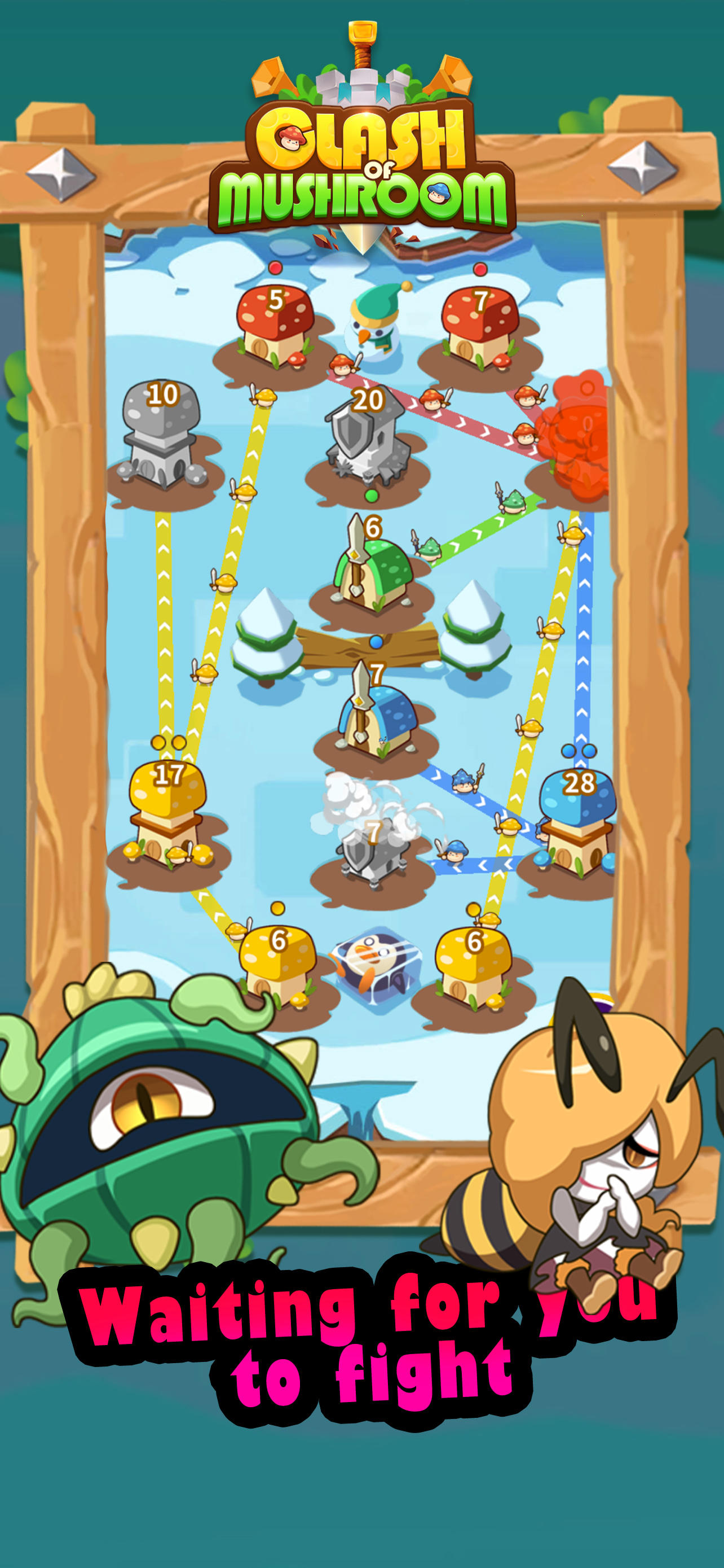 Captura de Tela do Jogo Clash of Mushroom