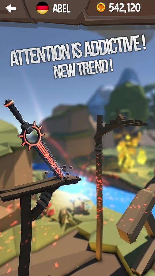 Flip Knife 3D: Knife Throwing Game ゲームのスクリーンショット