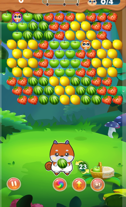 Bubble shooter clearance fruits