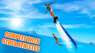 Captura de Tela do Jogo Flyboard: Water Hoverboard Stunt Simulator 3D Full
