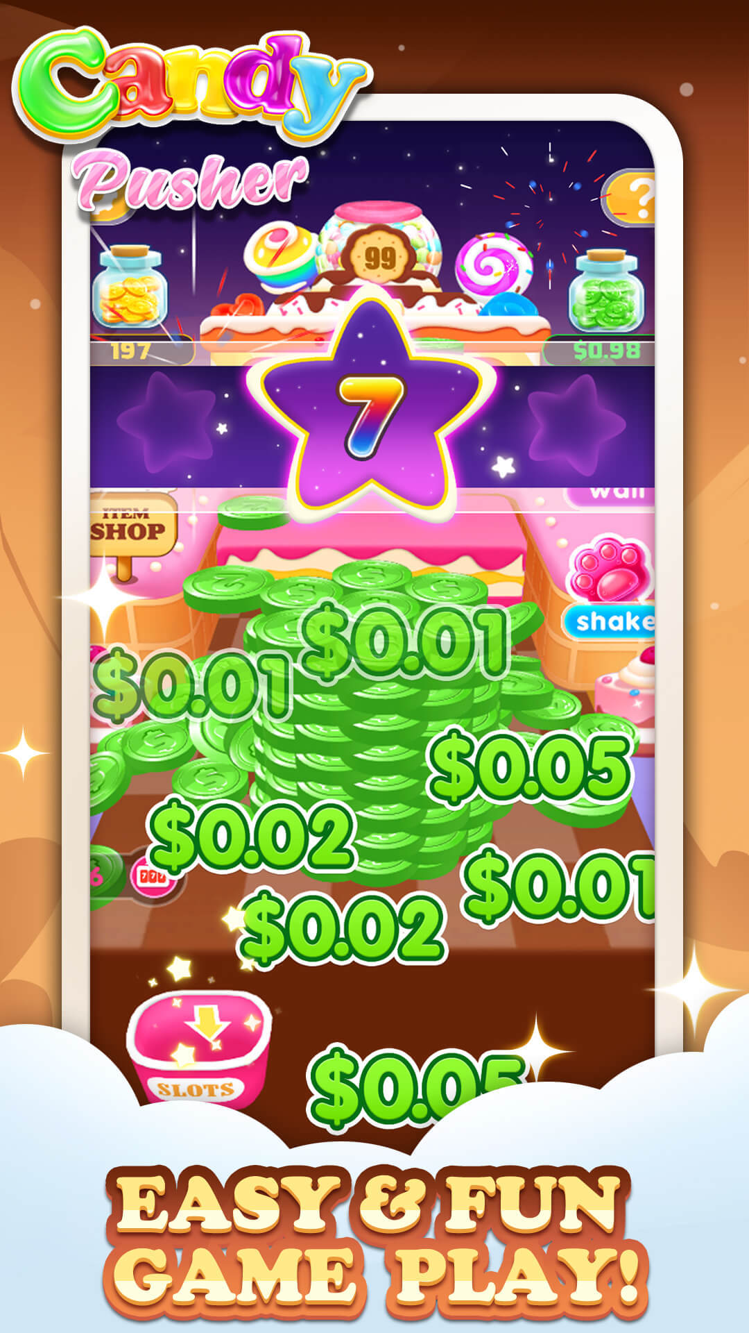 CandyPusher Game Screenshot