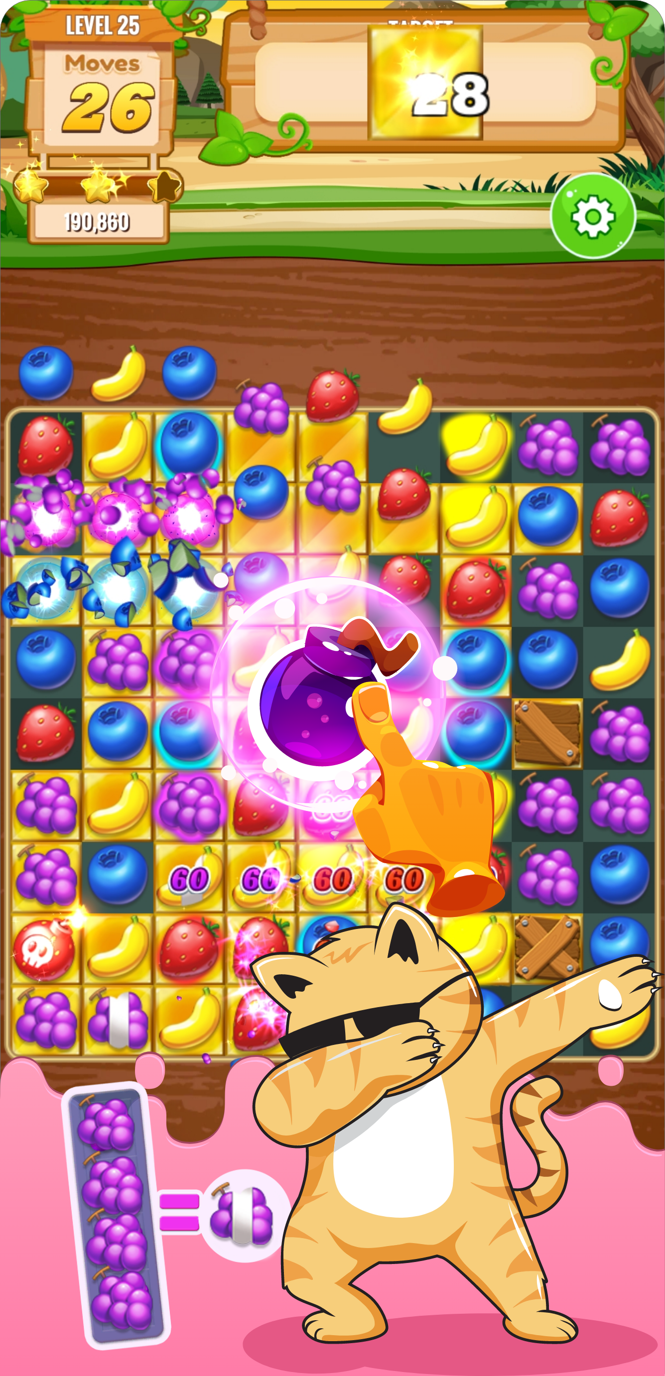 Shero Sweet Fruit Match 3 Game screenshot game