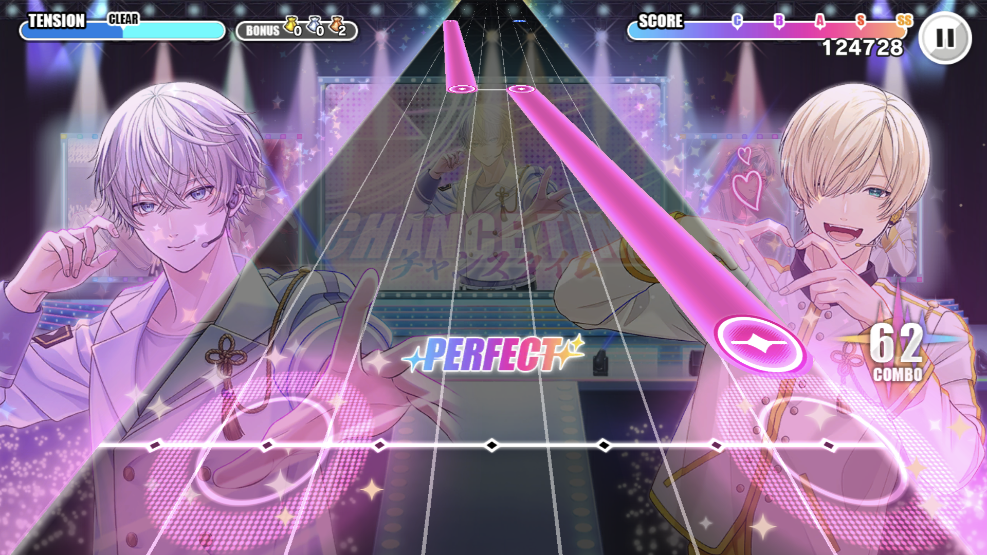 戦国 A LIVE：戦国武将が歌で天下統一！リズムゲーム Game Screenshot
