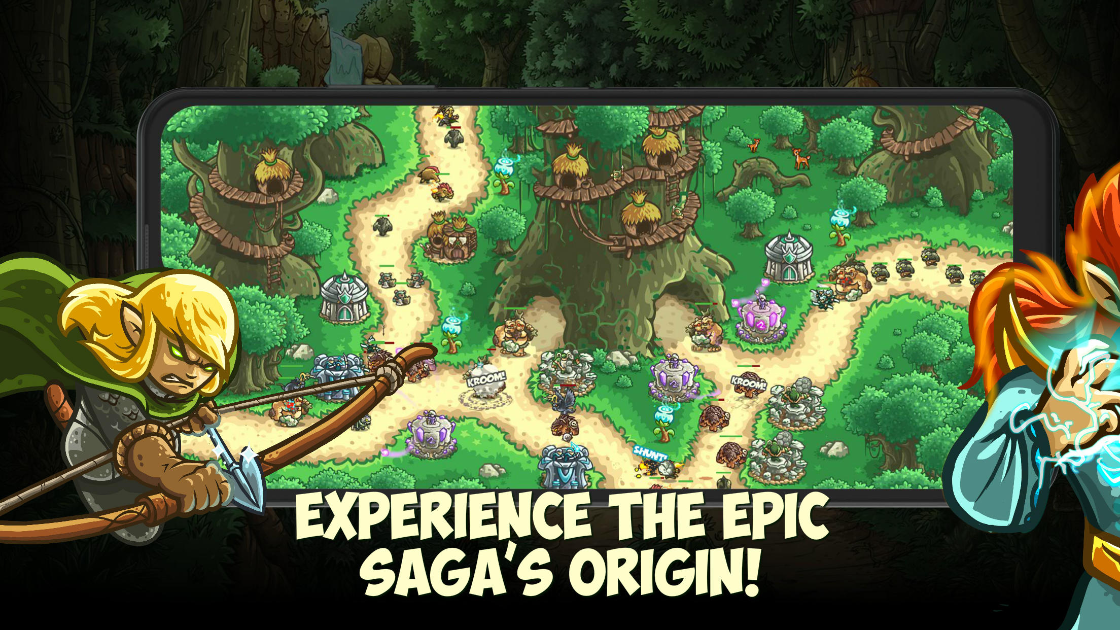 Kingdom Rush Origins TD Game Screenshot
