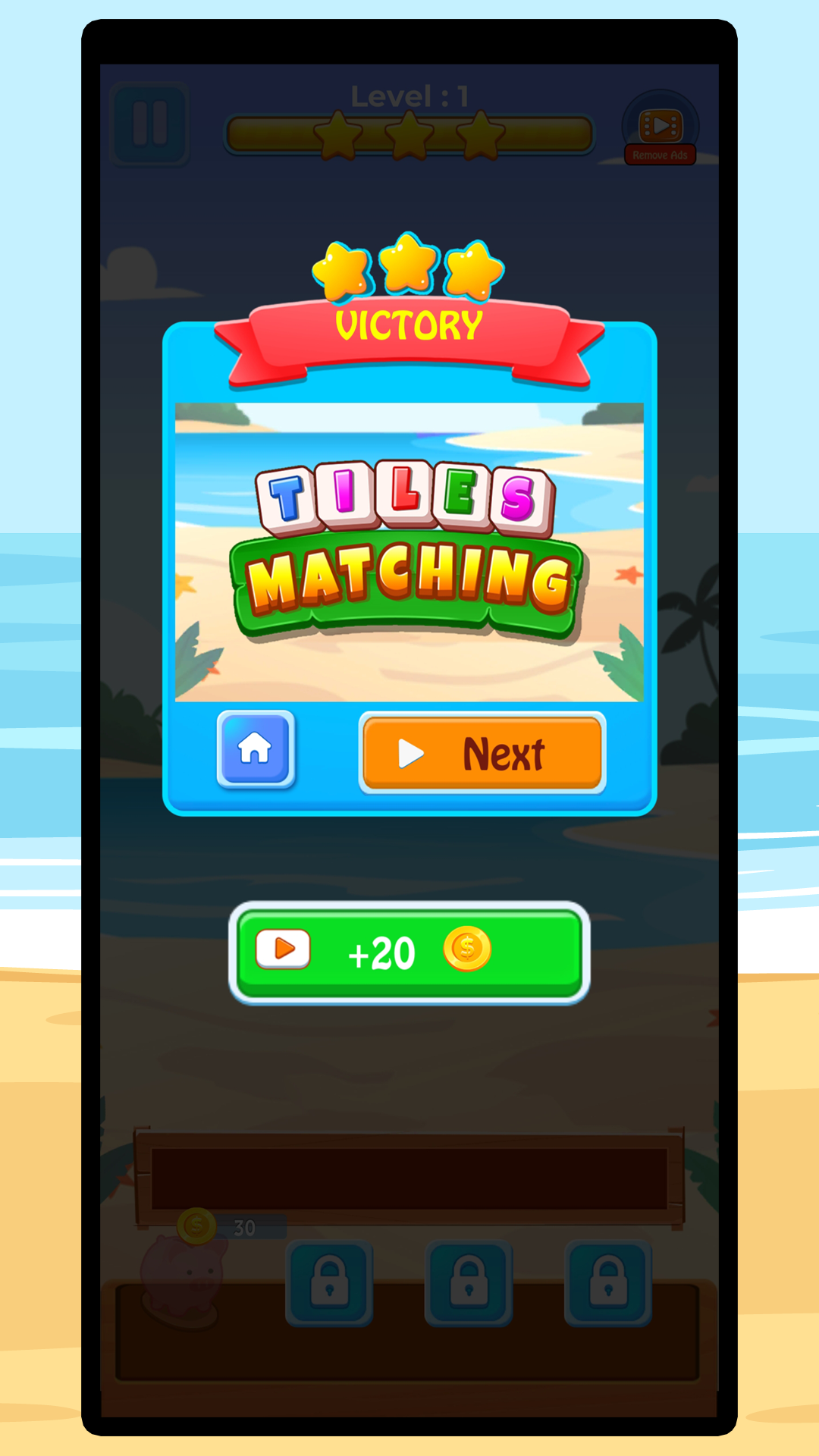 Tiles Matching - Travel Puzzle Game Screenshot