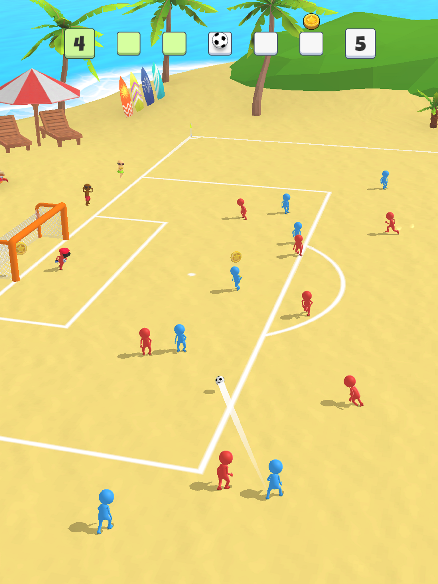 Screenshot of Super Goal - Soccer Stickman