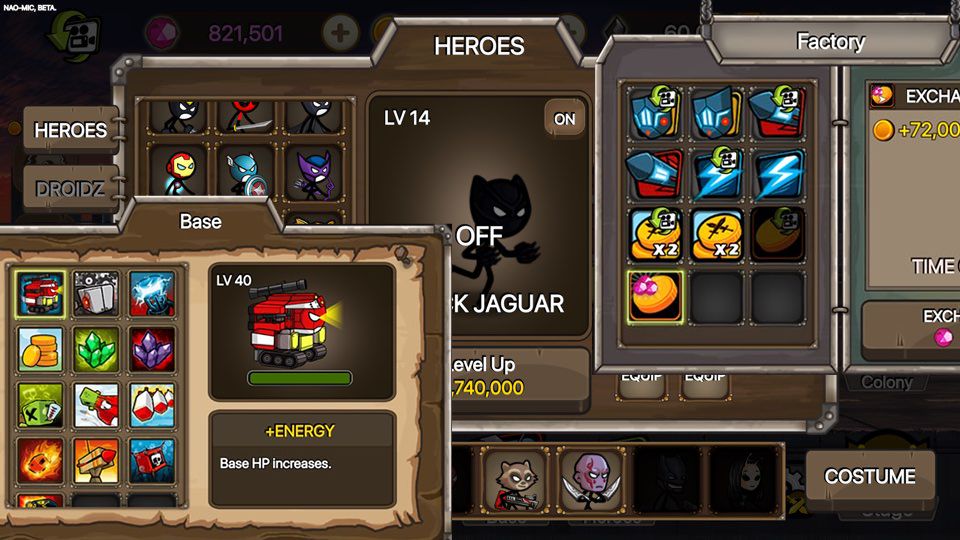 HERO WARS SuperStickmanDefense screenshot game