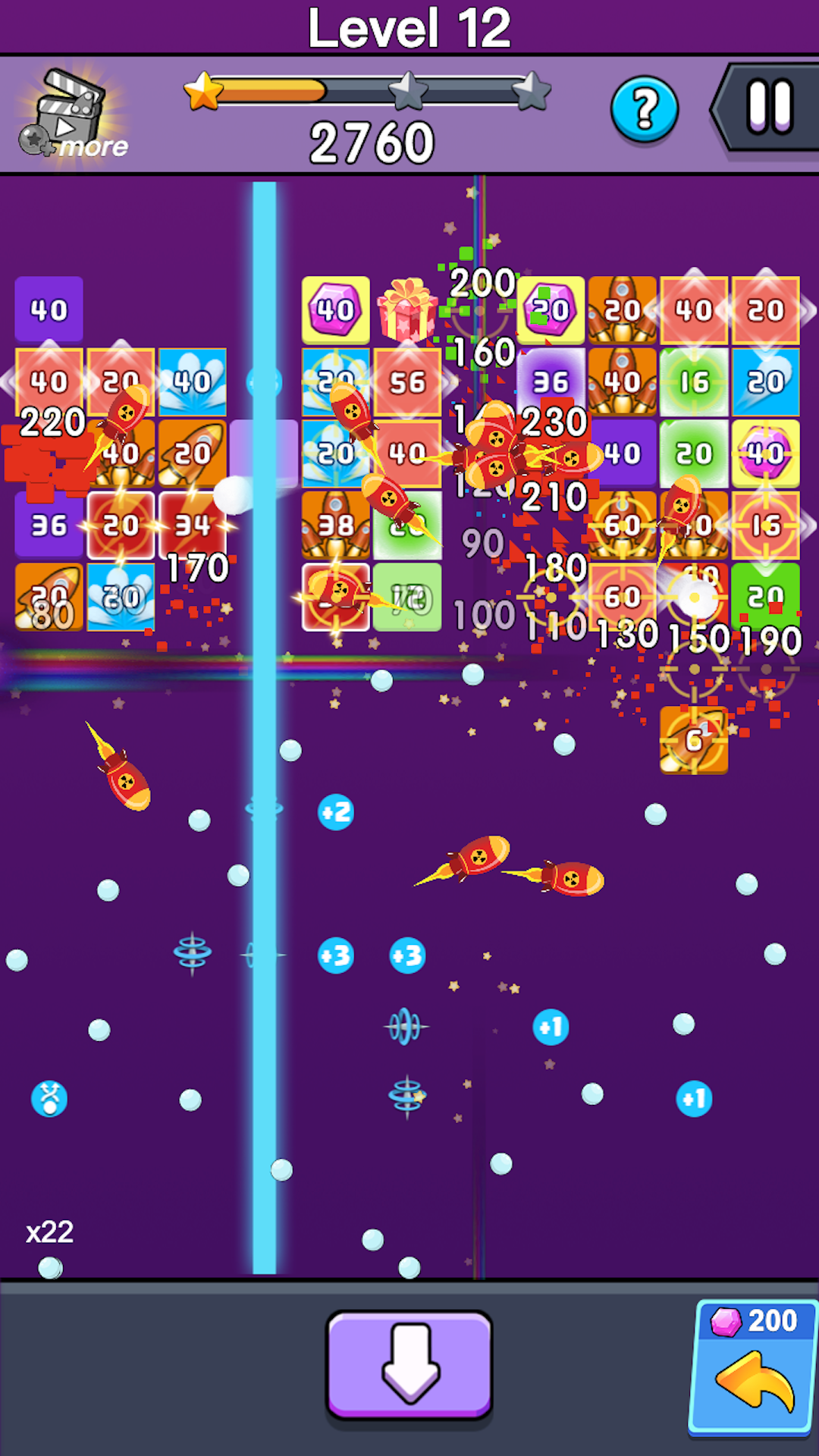 Bricks Block - Angle Shot Game Screenshot