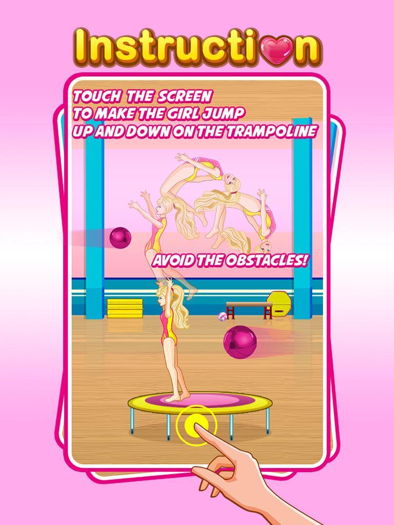 Amazing Gymnastics Trampoline Game Screenshot