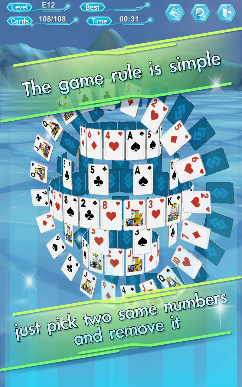 Скриншот игры Card Stacking 3D