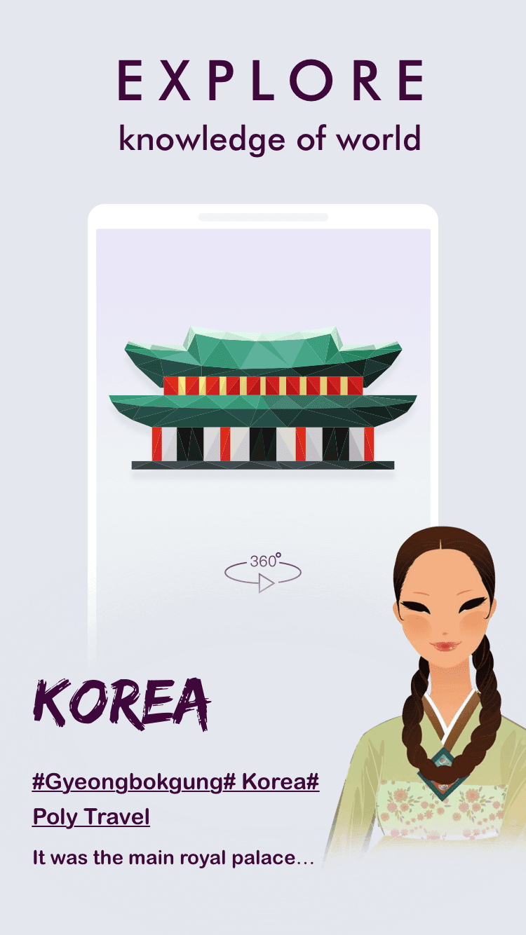 Poly Travel -  3D Puzzle game Game Screenshot