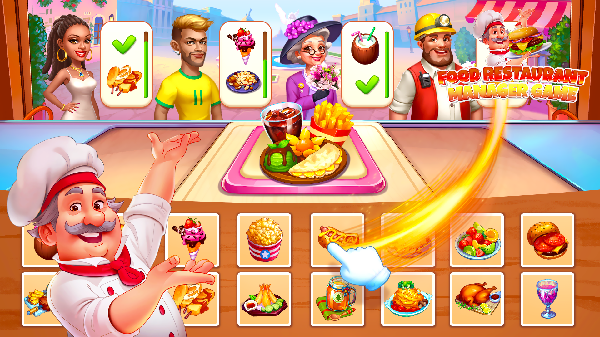 Screenshot 1 of Trò chơi quản lý nhà hàng thực phẩm 1.2