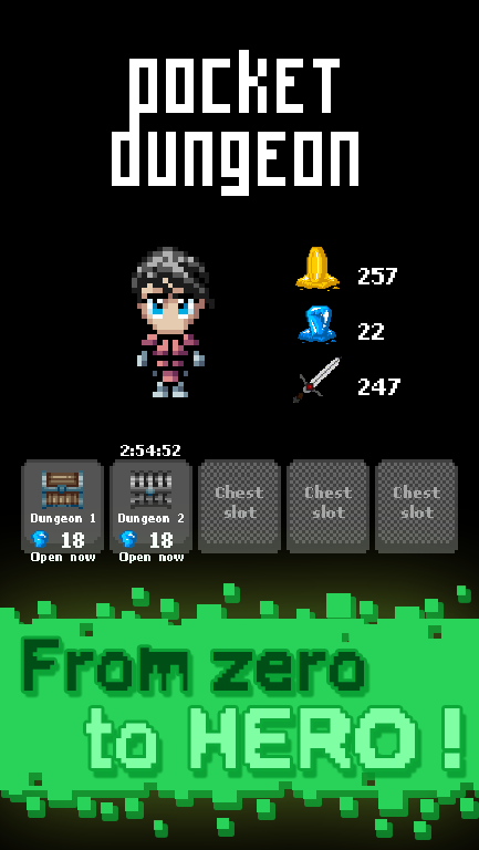 Pocket Dungeon - RPG game ภาพหน้าจอเกม