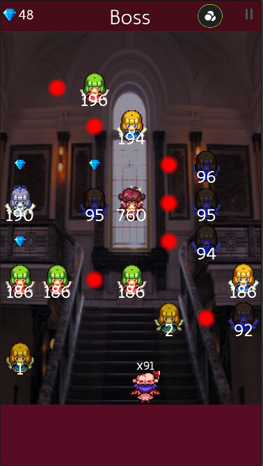 Cuplikan Layar Game レミリアの「パズルde弾幕」【東方】