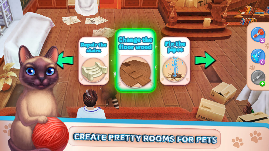 Screenshot of Pet Clinic - Free Puzzle Game With Cute Pets