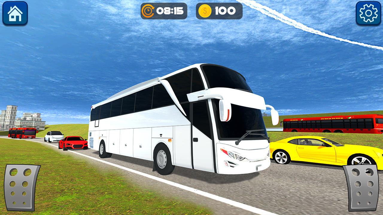Screenshot of Bus Games ai racing game