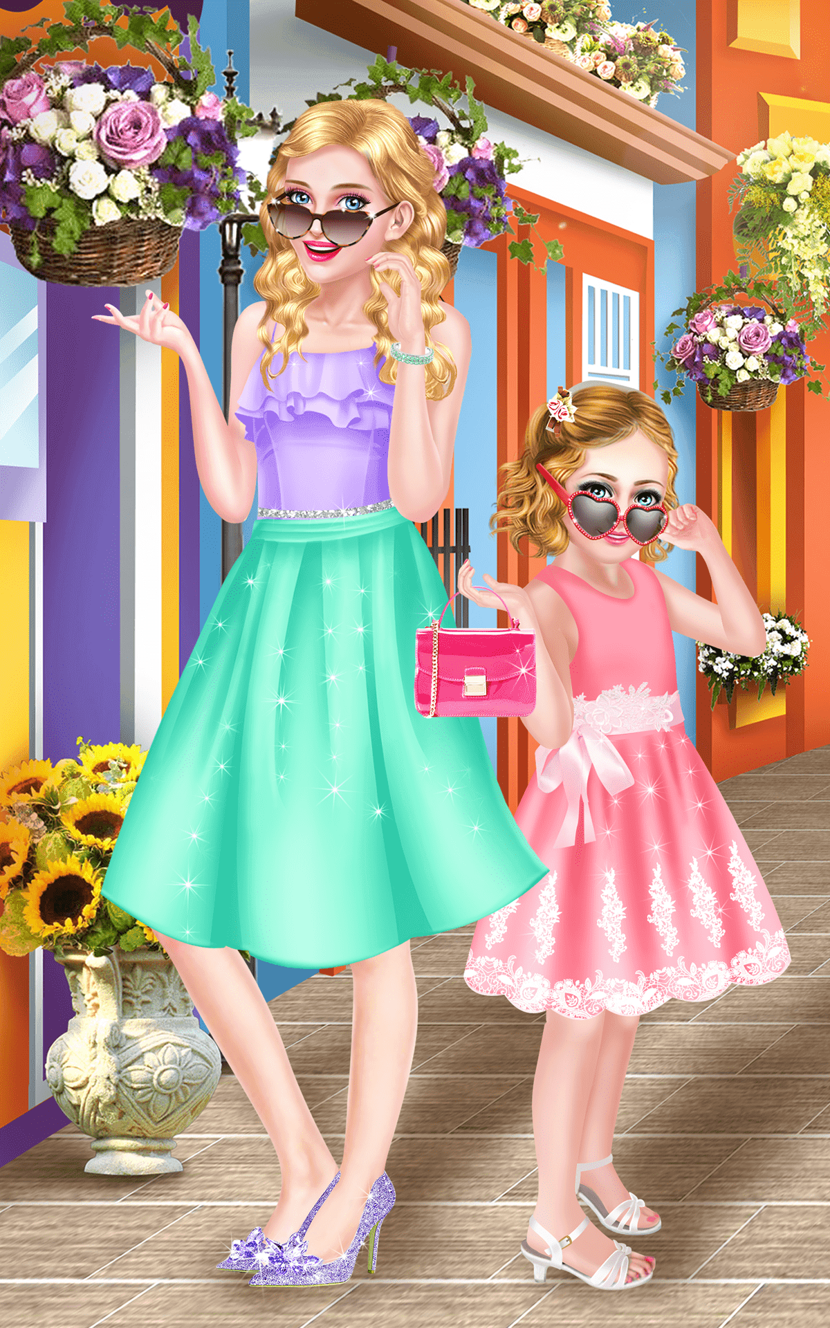 Hollywood Mom & Daughter Salon Game Screenshot