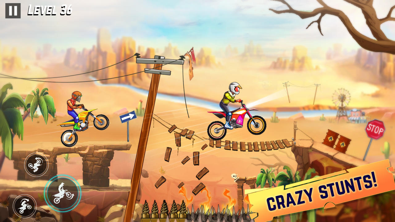 Screenshot 1 of Jogo de bicicleta 2D - jogo de corrida de bicicleta 0.1