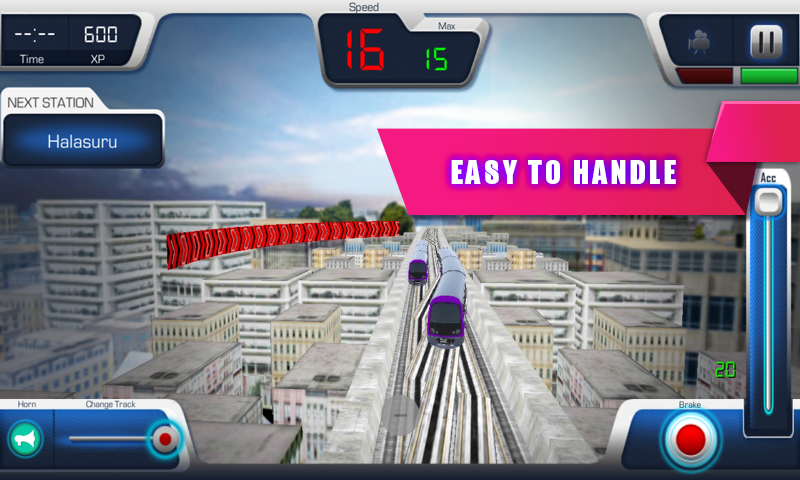 Screenshot of Bangalore Metro Train