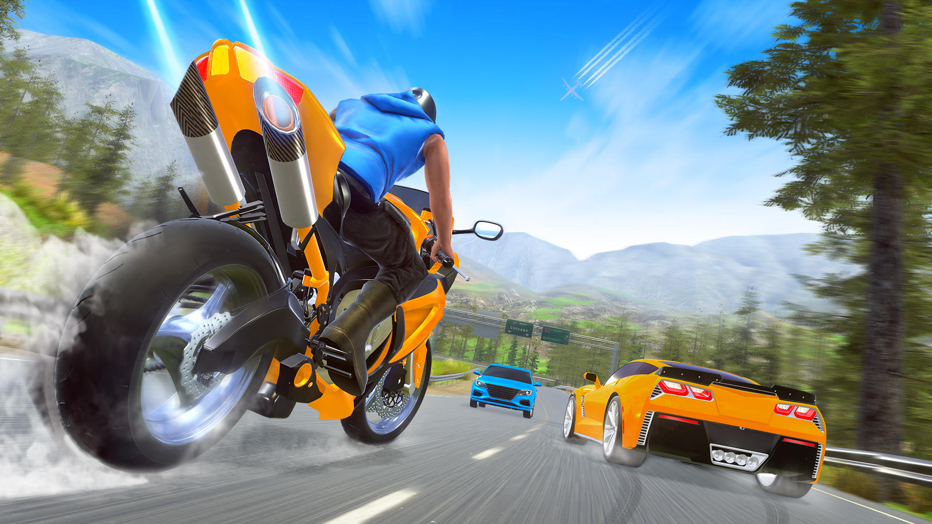 Moto Rider: 3D Bike Race Gameのキャプチャ