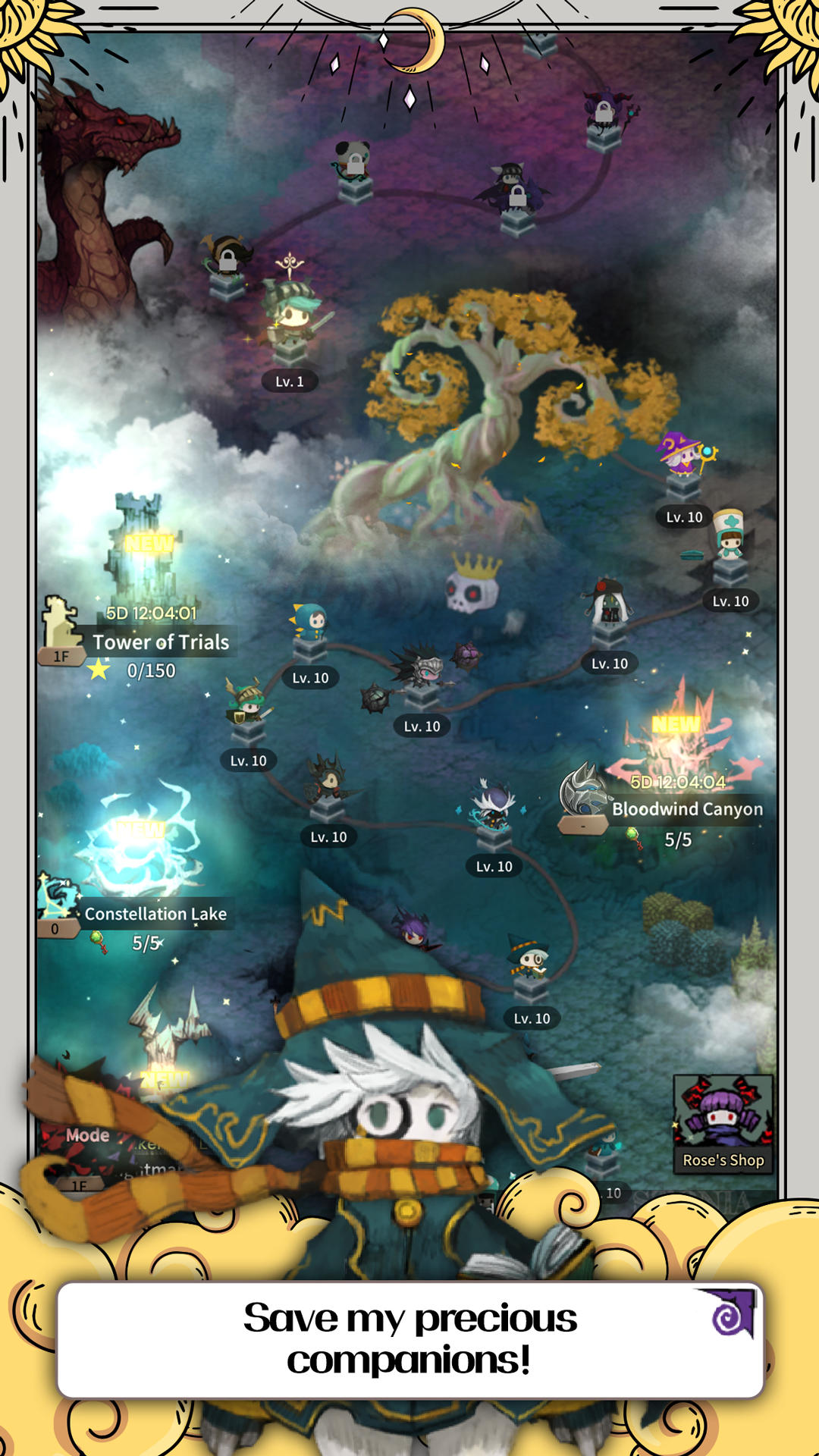 Tap Dragon: Little Knight Luna Game Screenshot