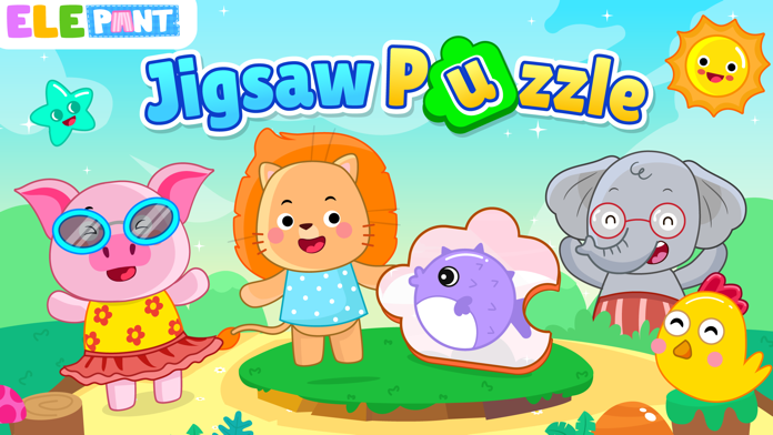 Kids Puzzles Toddlers ElePant Game Screenshot