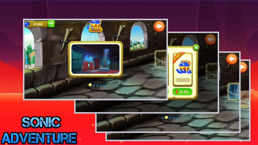 Sonic: castle Adventure 게임 스크린 샷