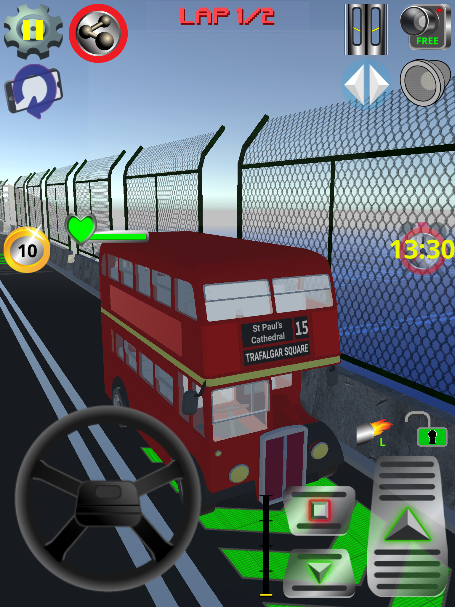Vintage Bus Go Game Screenshot