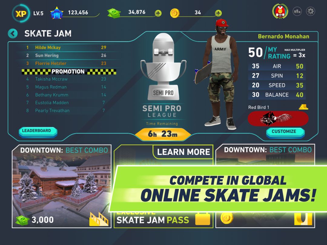 Screenshot of Skate Jam - Pro Skateboarding
