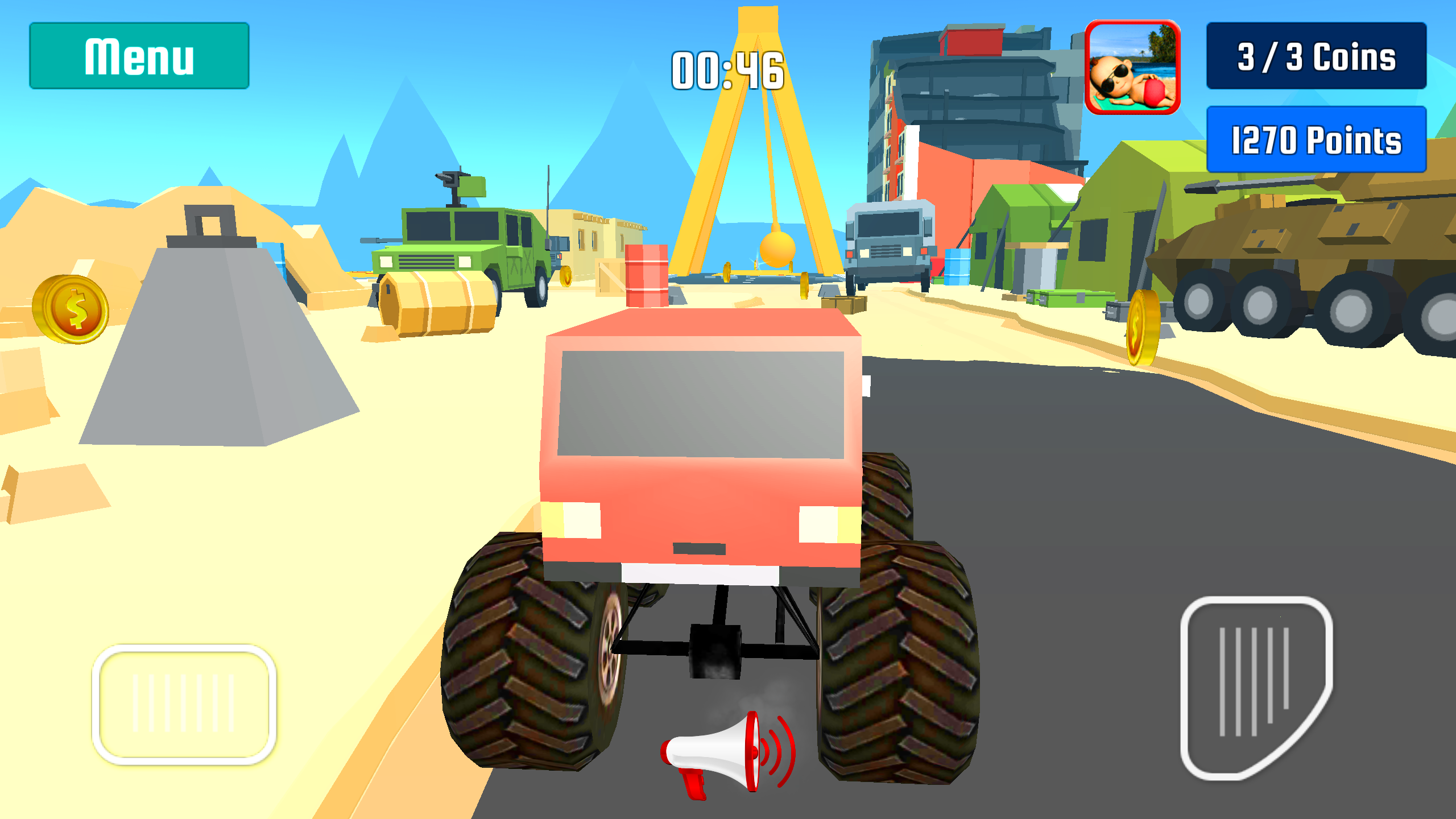 Cuplikan Layar Game Monster Truck Stunt Speed Race