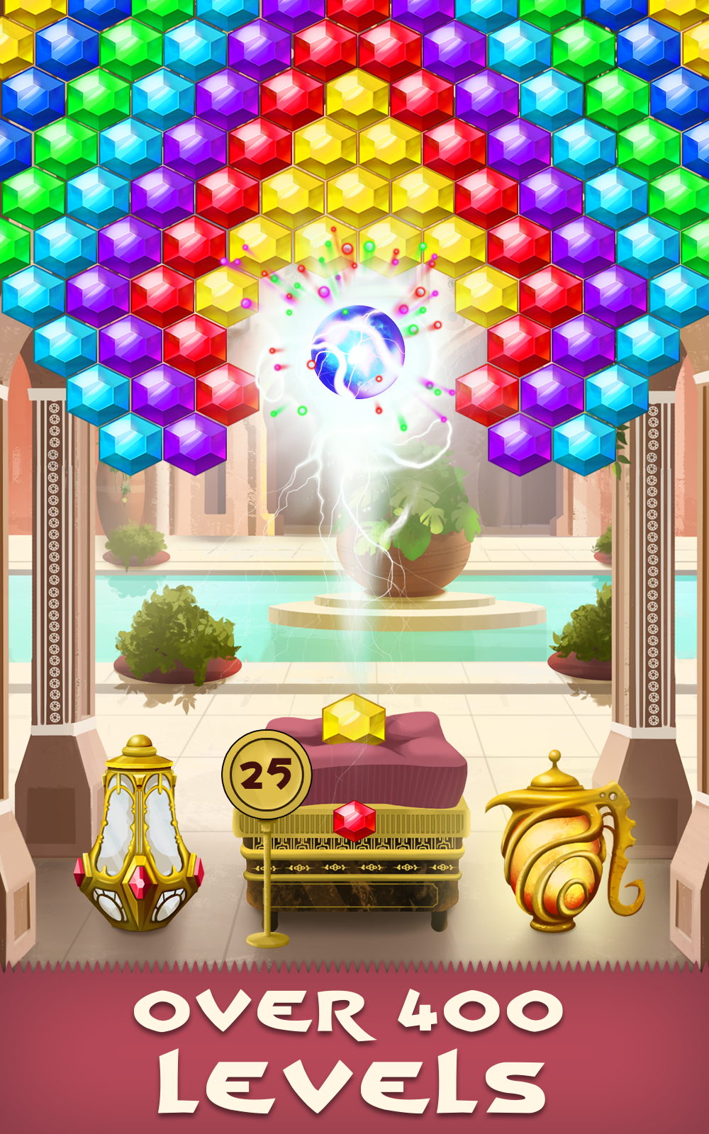 Pearl Bubble Shooter Game Screenshot