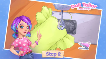 時尚女孩裝扮遊戲。縫紉衣服 遊戲截圖