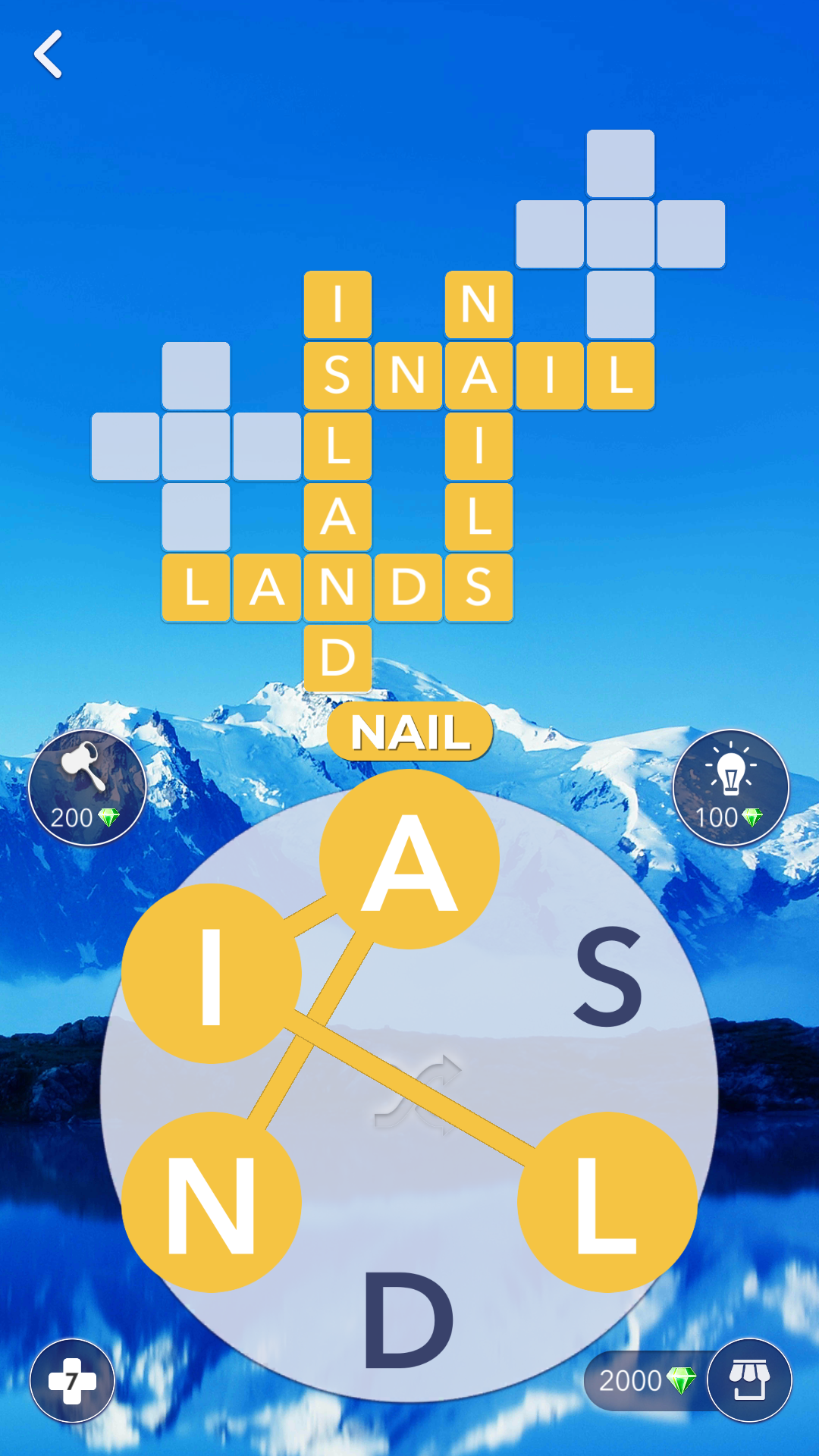 奇蹟之詞：用於連接詞彙的填字遊戲 遊戲截圖