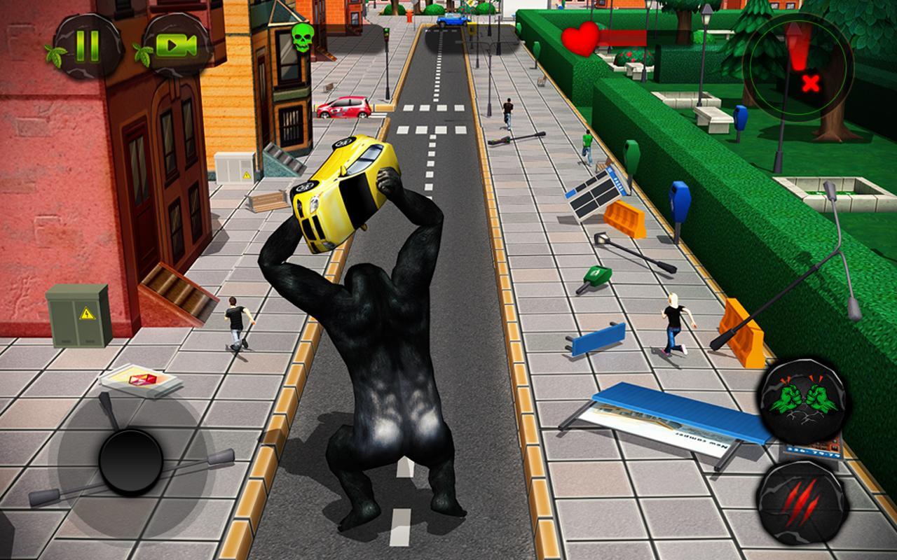 Ultimate Gorilla Rampage 3D ภาพหน้าจอเกม