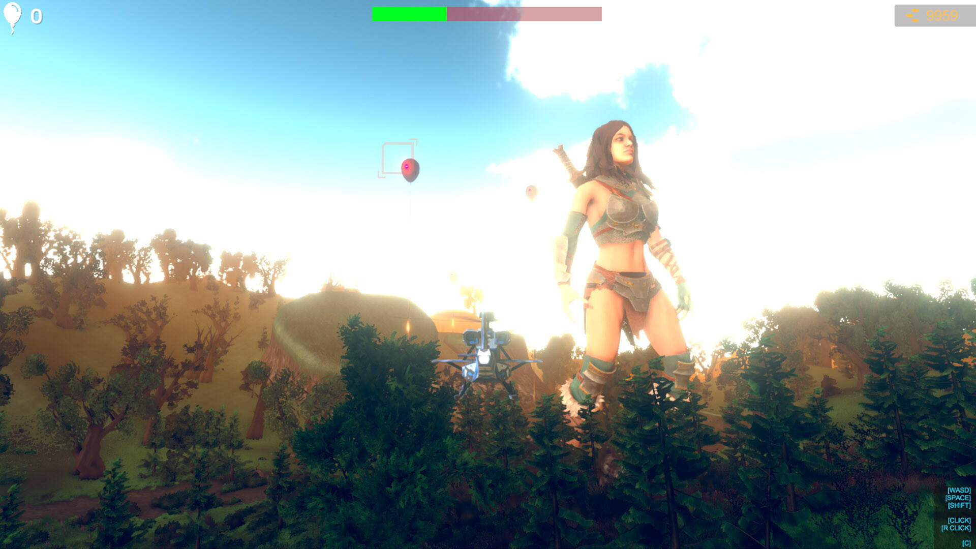 Save Giant Girl from monsters 2 screenshot game