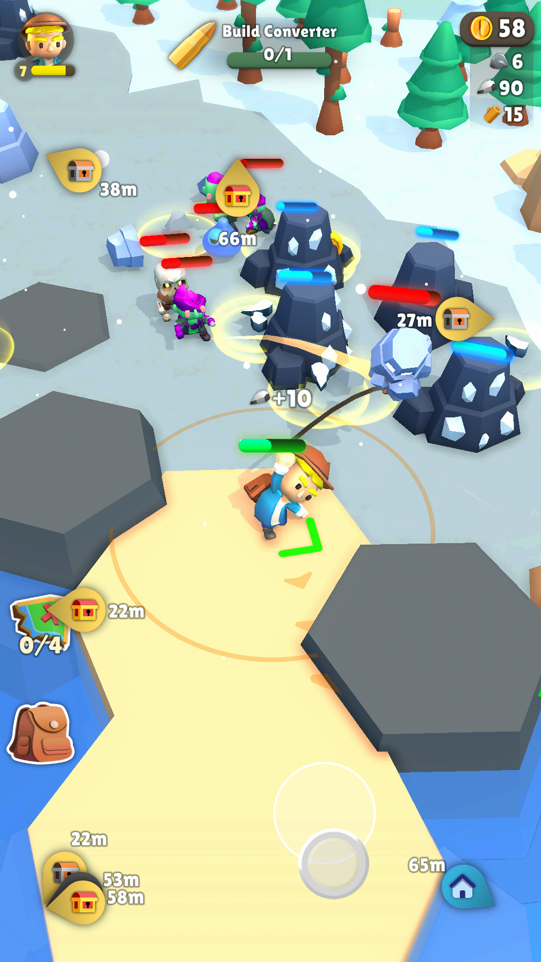 Snow Survivor ゲームのスクリーンショット