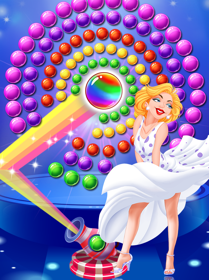 Marilyn Super Star Bubble Game Screenshot