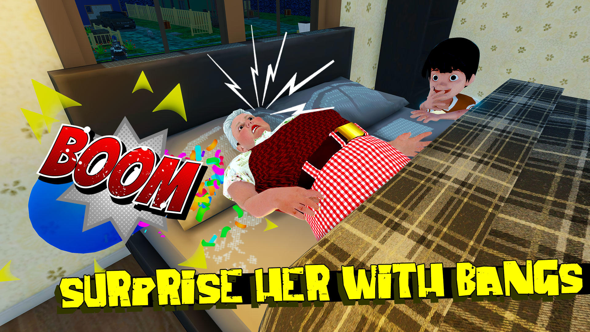 Bad Granny Crazy Prank Game Screenshot