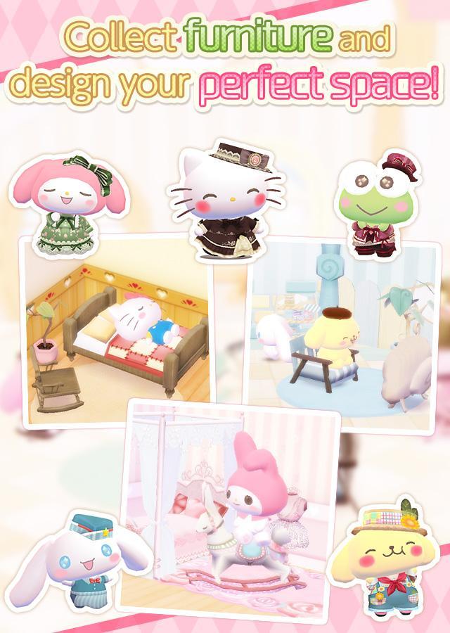 tomotoru ~Hello Kitty Happy Life~ 게임 스크린 샷